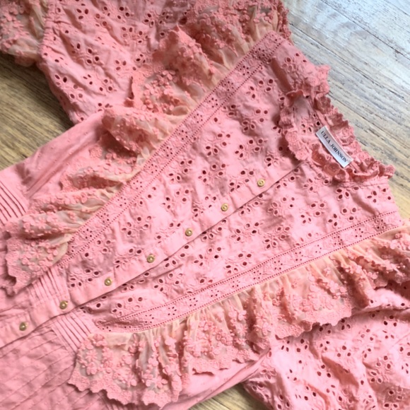 Ulla Johnson ‘Antique Pink’ Lace Maxi Dess - Picture 6 of 12
